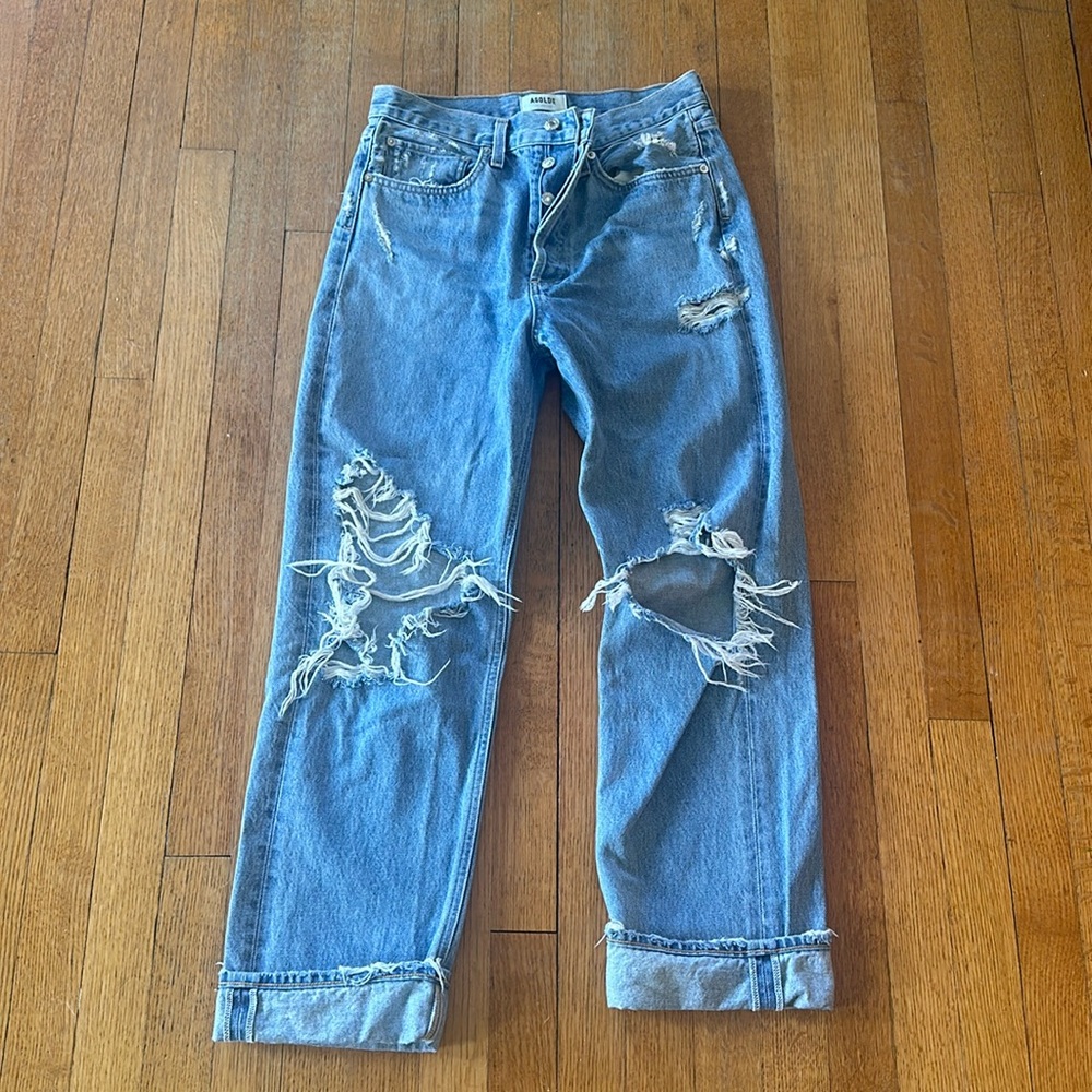 Agolde 90's Mid Rise Loose Fit in Fall Out